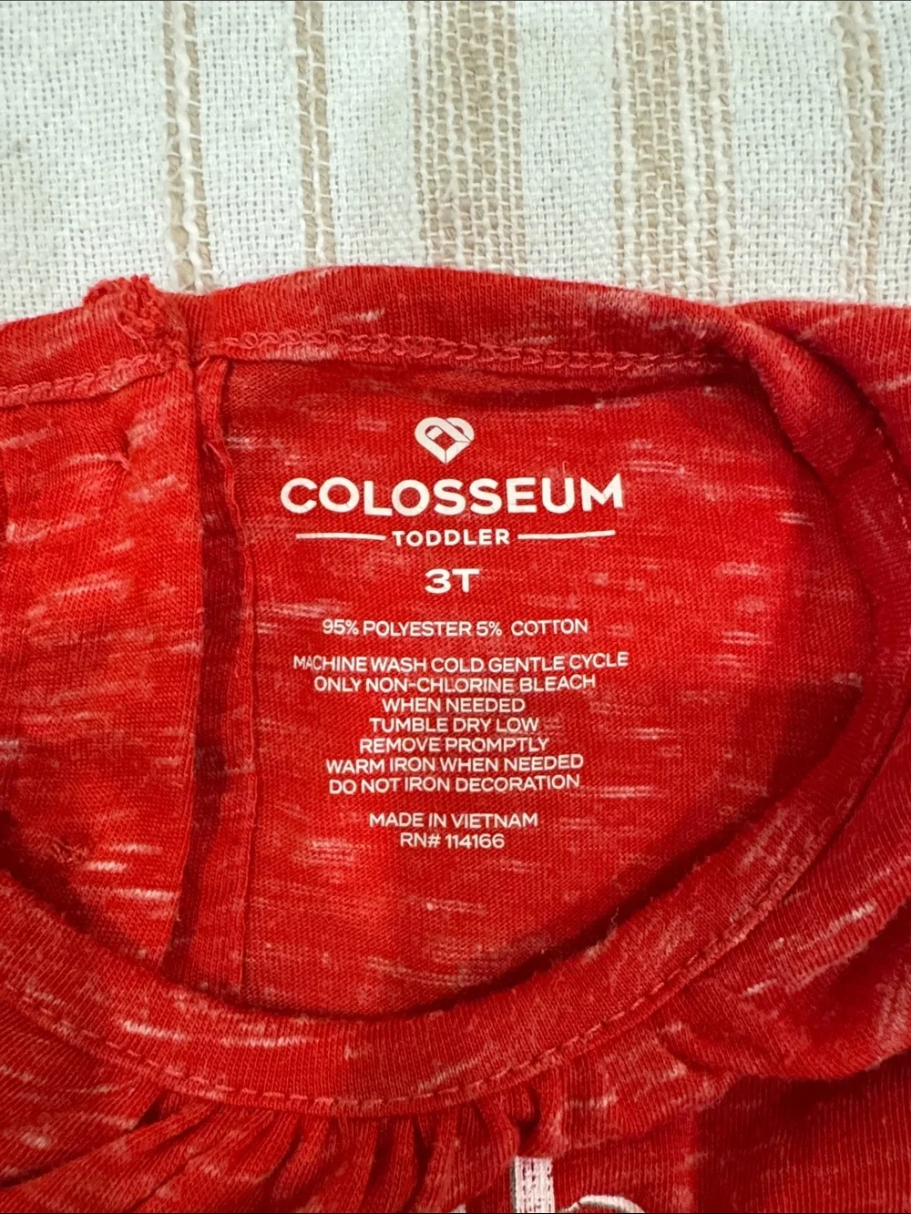 Colosseum Red Kids One-Piece Jumpsuit